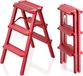 Merkloos Trapladder, 3 treden, aluminium, opvouwbaar, 150 kg