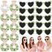 Heart Sunglasses und Zubehör-Set, 20 Stück, Grüne Farbe, Ideal für eine Junggesellinnenabschiedsparty