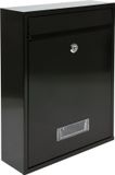 Vorel Brievenbus met 2 sleutels - zwart - 360x260x80 mm