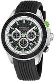 Nautica Nautica One Quartz Chronograaf Horloge Zwart Kast Gemaakt Van 100% Roestvrij Staal En Een Bandje Van 100% Siliconen 48 NAPNOS601, NAPNOS603