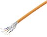 TRU COMPONENTS CAT 6A S/FTP 4 x 2 x 0.24 mm² Oranje 100 m Netwerkkabel