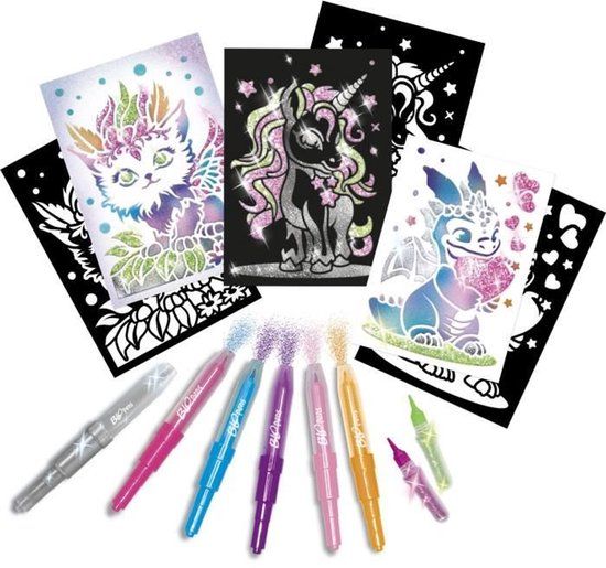 Lansay Blopens Glitter Creatures Tekenset