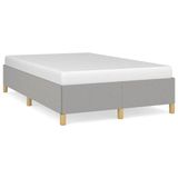 vidaXL Cadre de lit sans matelas, gris clair, 120x200 cm, tissu