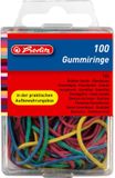 Herlitz Rubber band doos van 100 stuks - 20-70mm diameter - Multicolour