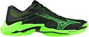 Mizuno Wave Lightning Elite Indoor Schoenen Heren Zwart/Gloeiende Appel/Mandarijn Oranje Maat 47