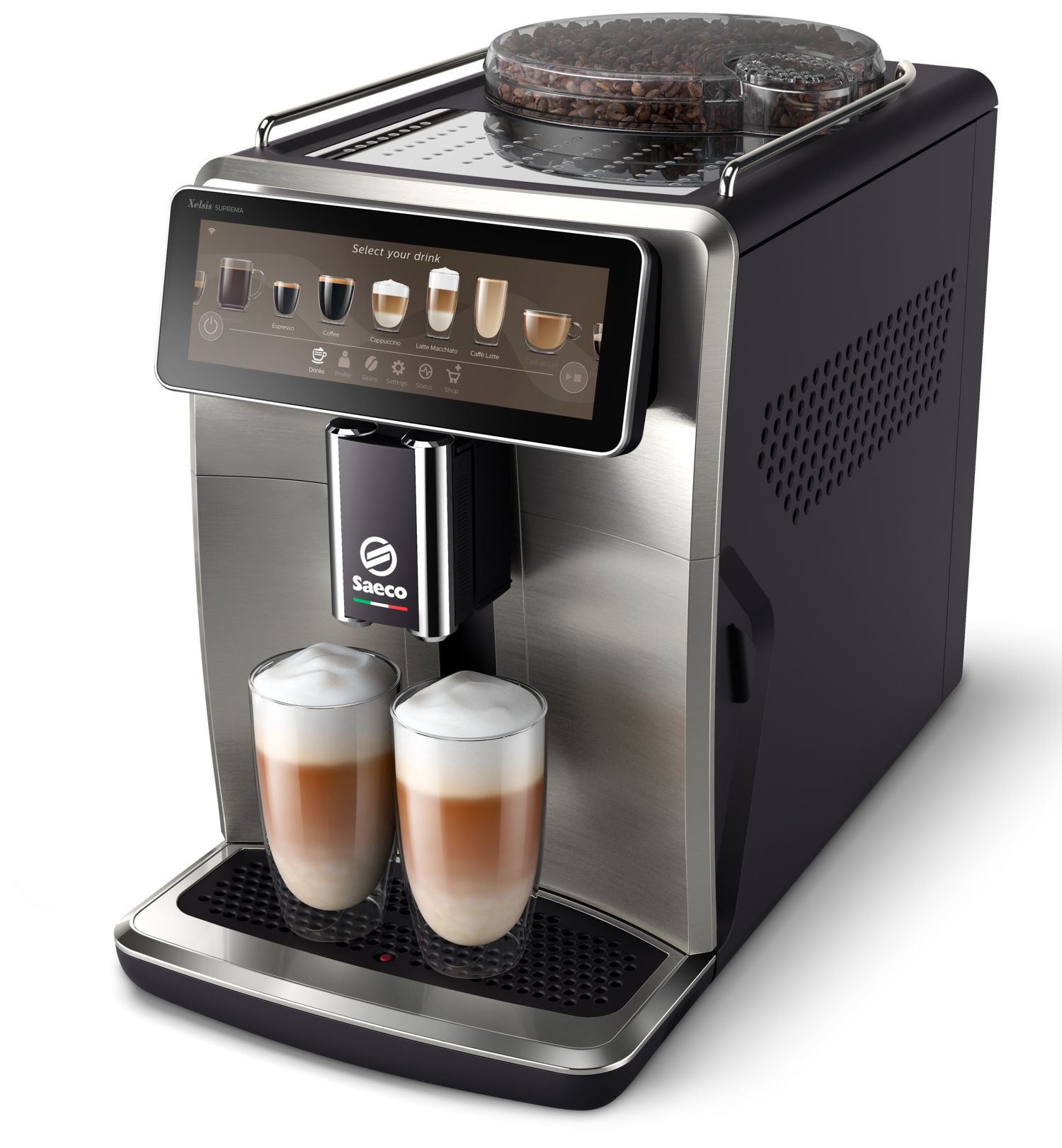 Saeco Xelsis Suprema SM8885 - Volautomatische Espressomachine - Zilver