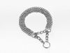 Nobby Kettingen Choker Drie rijen Chroom, 50 cm/ 2.0 mm