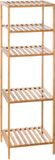five simply smart 5five Opbergrek met 5 niveaus voor de badkamer naturel bamboe 35x32x77 cm