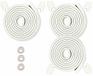 HIMRY KXD7000 Set 3X, 15 m randbescherming + 24 hoekbeschermingen, L-vormig schuimkussen, spons-randkussen, hoekkussen, tafelrand, hoek, anti-botsing, babykinderen, schokbescherming, 3 x 5 m