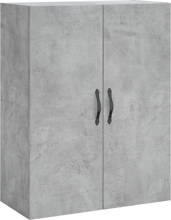 vidaXL Wandkast - Betongrijs - 69,5x34x90 cm