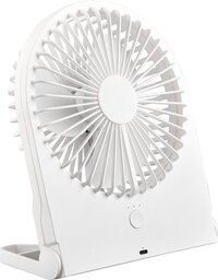 BES LED Ventilator - Trion Breezi - Tafelventilator - Staand - Rechthoek - Mat Wit - Kunststof