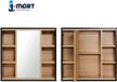 OEM J-Mart Badkamerkast met Spiegel - Badkamermeubel - Medicijnkast - Spiegeldeur met Druksluiting - 60 x 58 x 16 cm (B x H x D)