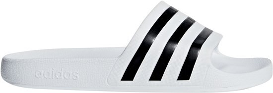 Adidas Slippers - Maat 44.5 - Unisex - wit/zwart