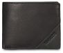 Laura Biagiotti Portefeuille homme cuir véritable noir bleu marron Black B UNICA 12x10x2.5 cm