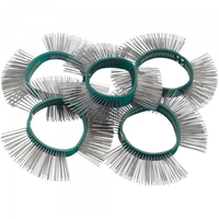 HAZET 9033-6-05/5 Borstelband - 11mm - Groen/Zilver - 5 stuks