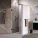 Brauer Void - Carving Nisdeur - Helder Glas - 70 x 200 cm - Omkeerbaar - incl. Glascoating - Mat Zwart