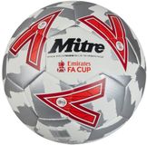 Mitre Voetbal FA Cup 24-25 Wit-Zilver-Rood Maat 4