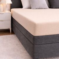 24-Bedding Drap-housse Double Jersey 100% Coton 100x200 cm Beige