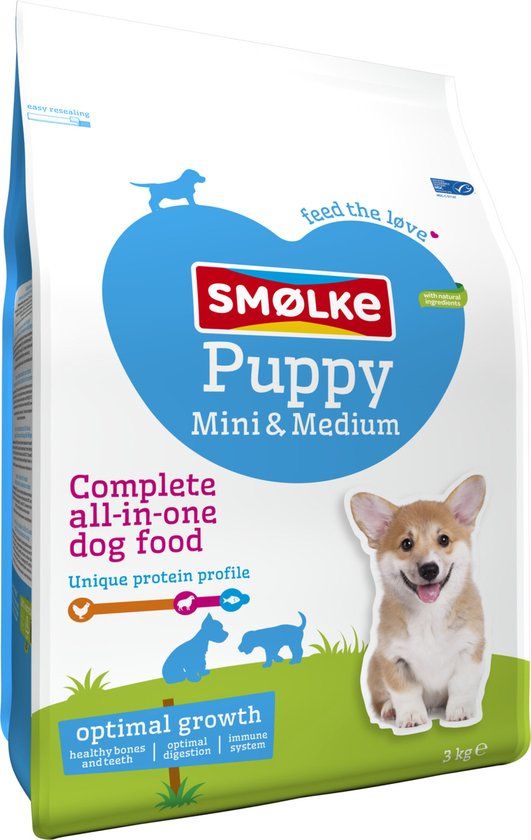 Smølke Puppy mini & Medium 3kg - Puppy (1-12 maanden) - Alle formaten