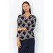 Soyaconcept top met print - donkerblauw