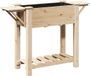 vidaXL Plantenbak Beige 111 x 37 x 76,5 cm Massief Vurenhout