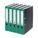 Leitz, 10541055, 5-pack ordner A4, 100% gerecycled karton, 50 mm rugbreedte, voor 350 vellen, gemarmerd, blauwe engel & FSC-gecertificeerd, voor school, studie & huishouden, groen