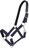 QHP Gevoerd Halster Navy - Pony