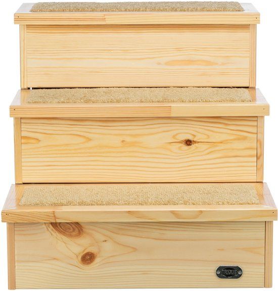 Trixie Hondentrap - Trap Petstair - Vurenhout - 40X45X38 cm