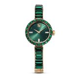 Swarovski Matrix 5690808 Dames Polshorloge Groen/Goudkleurig Staal