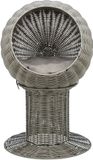 Trixie Kattenmand Amalia Rond Polyrattan Grijs 42x42x70 cm