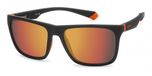 Polaroid PLD 2141/S Matte black orange 57/18/140 UNISEX Zonnebrillen