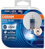 Osram Cool Blue Boost H4 12V 100/90W - Wit/IJsblauw 5000K Set 2 stuks