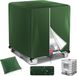 Merkloos housse pour réservoir d'eau IBC/tonneau de pluie – couverture verte 420D avec fermeture éclair - 1000L (275 gallon) - imperméable et résistant aux UV – aide contre les algues – pour usage extérieur