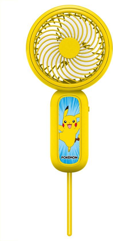 OTL Technologies Pokémon Pikachu - draagbare handventilator - zeer stil - USB-C oplaadbaar - met polsbandje