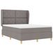 vidaXL Boxspringbed met hoofdeinde Taupe 190 x 140 cm Stof