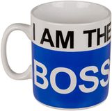 Merkloos / Sans marque Out Of The Blue Kg XL Koffiebeker I am the boss 700 ml - mok / beker
