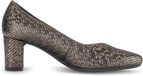 Gabor Dames Hoge Hakken Blokhak Nette Schoenen 5-7 cm Rubber Zool Rond Neus Ademend Effen Bruin Herfst/Winter 2026