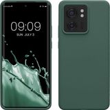 kwmobile telefoonhoesje geschikt voor Motorola Edge 40 - Hoesje met siliconen coating - Smartphone case in dennengroen