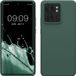 kwmobile telefoonhoesje geschikt voor Motorola Edge 40 - Hoesje met siliconen coating - Smartphone case in dennengroen