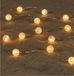 Anna's Collection LED Lichtslingers/lichtsnoeren - 2x - 20 led bolletjes - 200 cm - wit - batterij