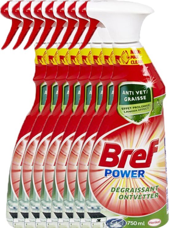 Bref Ontvetter Spray - 8 x 750ml - Voordeelverpakking