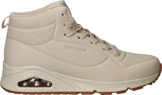 Skechers Uno - Stand High Dames Sneakers - Wit - Maat 39 - Hoge Sneakers - Vrouwen - Herfst/Winter 2025
