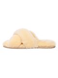 EVERAU Australia Dames Dove Crossover Slippers Wol Crème Maat 37