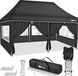tillvex Pavillon 3x6m Anthrazit wasserdicht