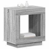 vidaXL - Bijzettafel - Grijs - Sonoma - 60 x 40 x 65 cm - Bewerkt Hout