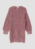 s.Oliver Jurk Kinderen Lange mouw Ronde hals Roze Glitter 65% polyamide 35% polyester