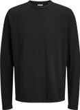 JACK&JONES JJESUMMER KNIT CREW NECK SN Heren Gebreide trui Zwart