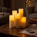 CCLIFE LED Kaarsen, 2/3/5PCS Batterij Werkende Echte Was of Plastic Kaarsen Vlamloze Kaars Chrismas, Color:Set van 5 paraffine