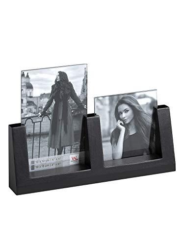 Walther Design Friends portretlijst voor twee foto's 10x10 + 10x15 cm, zwart