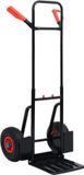 vidaXL Steekwagen telescopisch 200 kg zwart en rood
